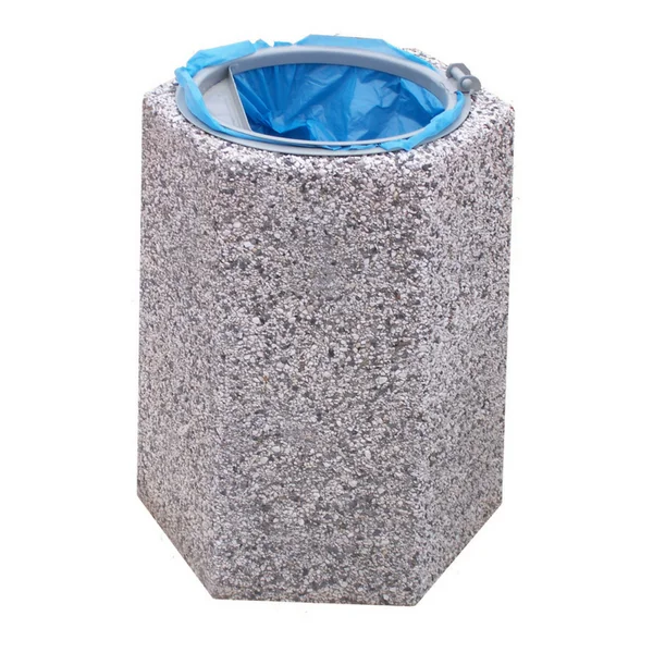 Kosz Betonowy 70L Sześciokątny 77105 (kosze parkowe)