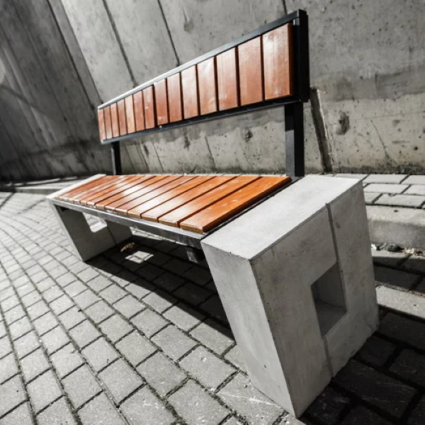 Ławka Parkowa z Betonu Architektonicznego ROMA PRESTIGE